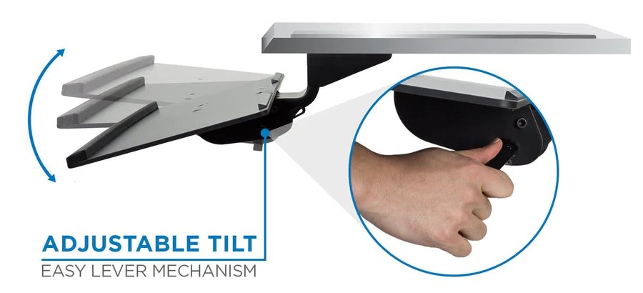 MOUNT-IT! MI-7138 Adjustable Under Desk Keyboard Tray