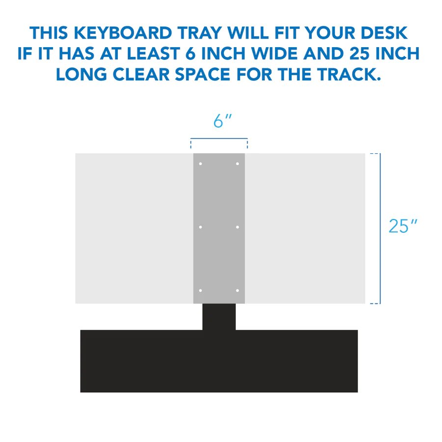 Mount-IT! MI-7139 Standing Keyboard and Mouse Platform