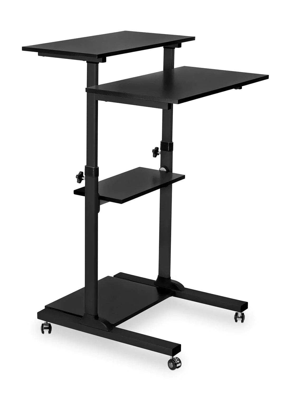 Mount IT! Height Adjustable Rolling Stand Up Desk - MI-7940