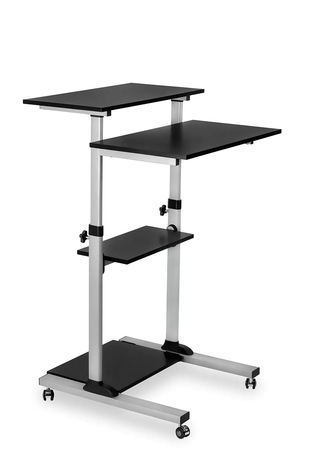Mount IT! Height Adjustable Rolling Stand Up Desk - MI-7940
