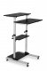 Mount IT! Height Adjustable Rolling Stand Up Desk - MI-7940