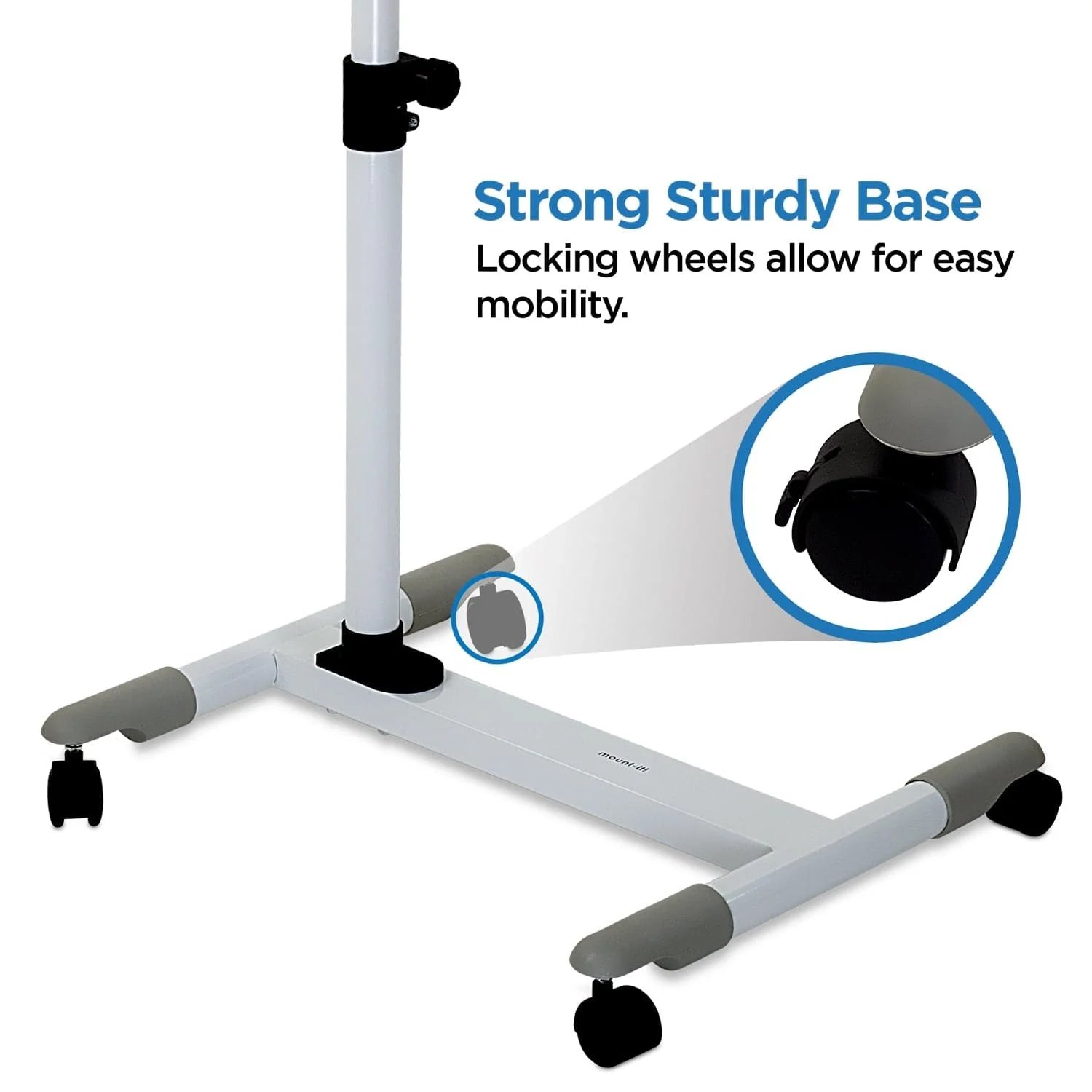 Mount-IT! Height Adjustable Rolling Laptop Cart - MI-7946