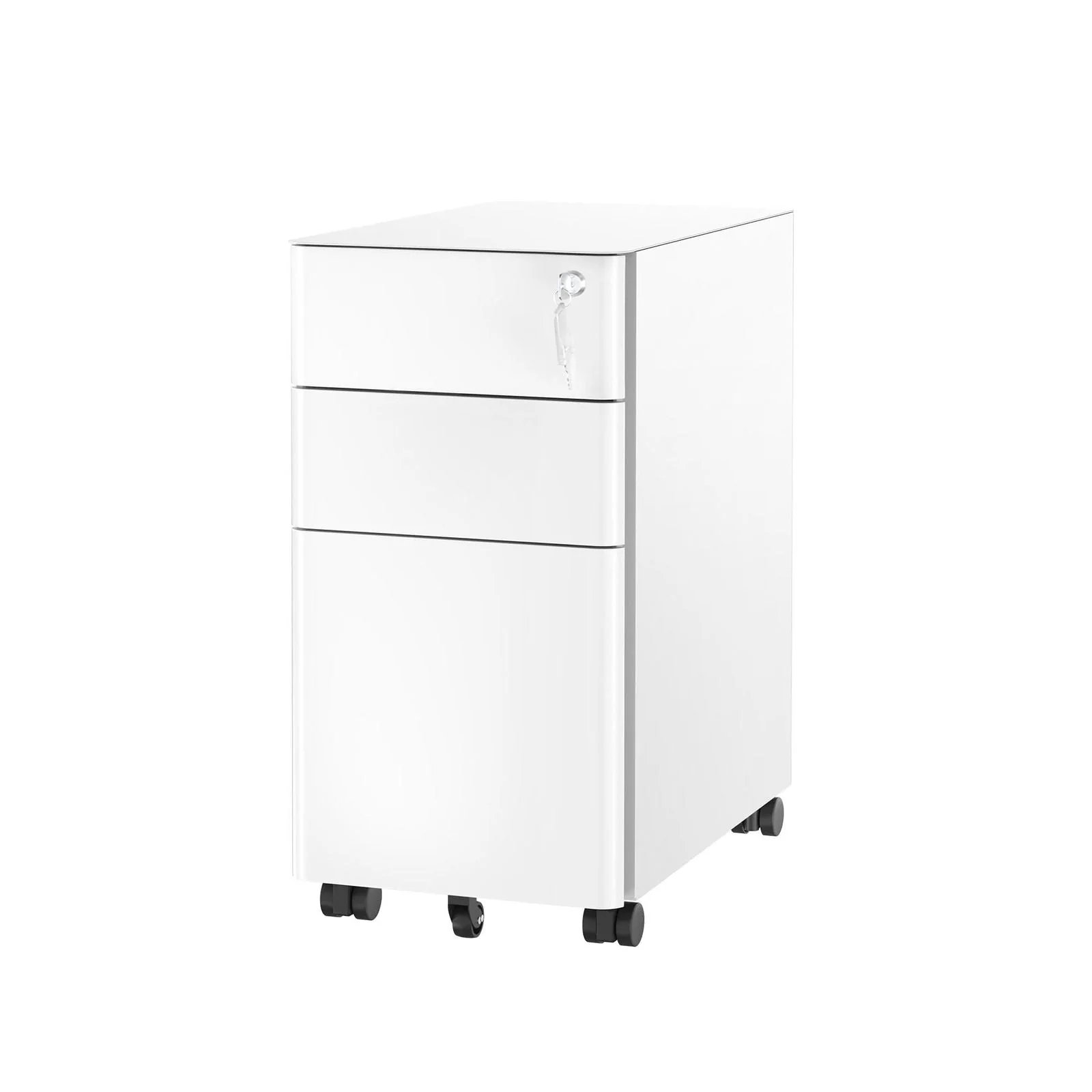 MOUNT-IT! MI-944 Slim Rolling File Cabinet with 3 Drawers