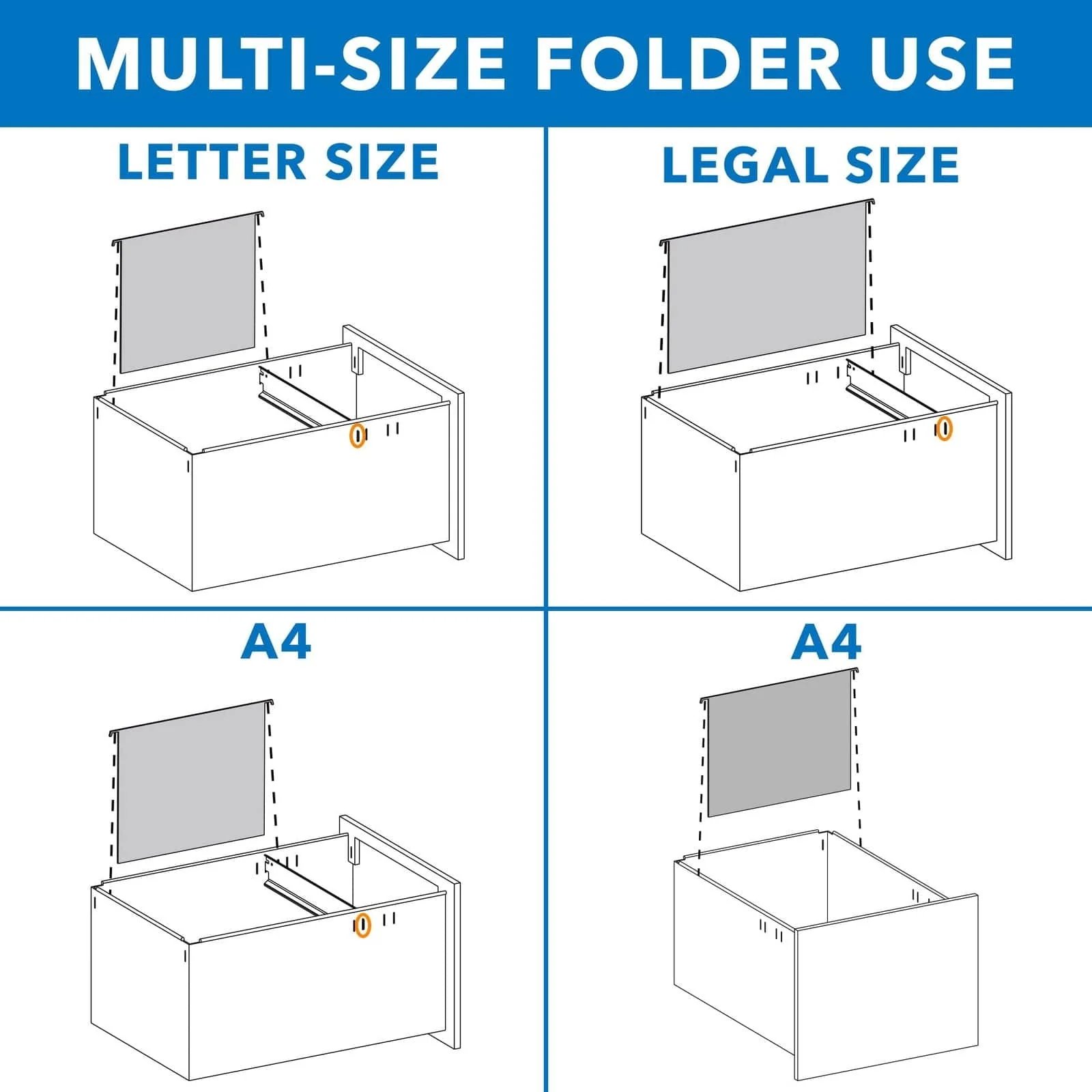 MOUNT-IT! MI-941 Mobile File Cabinet with 3 Drawers