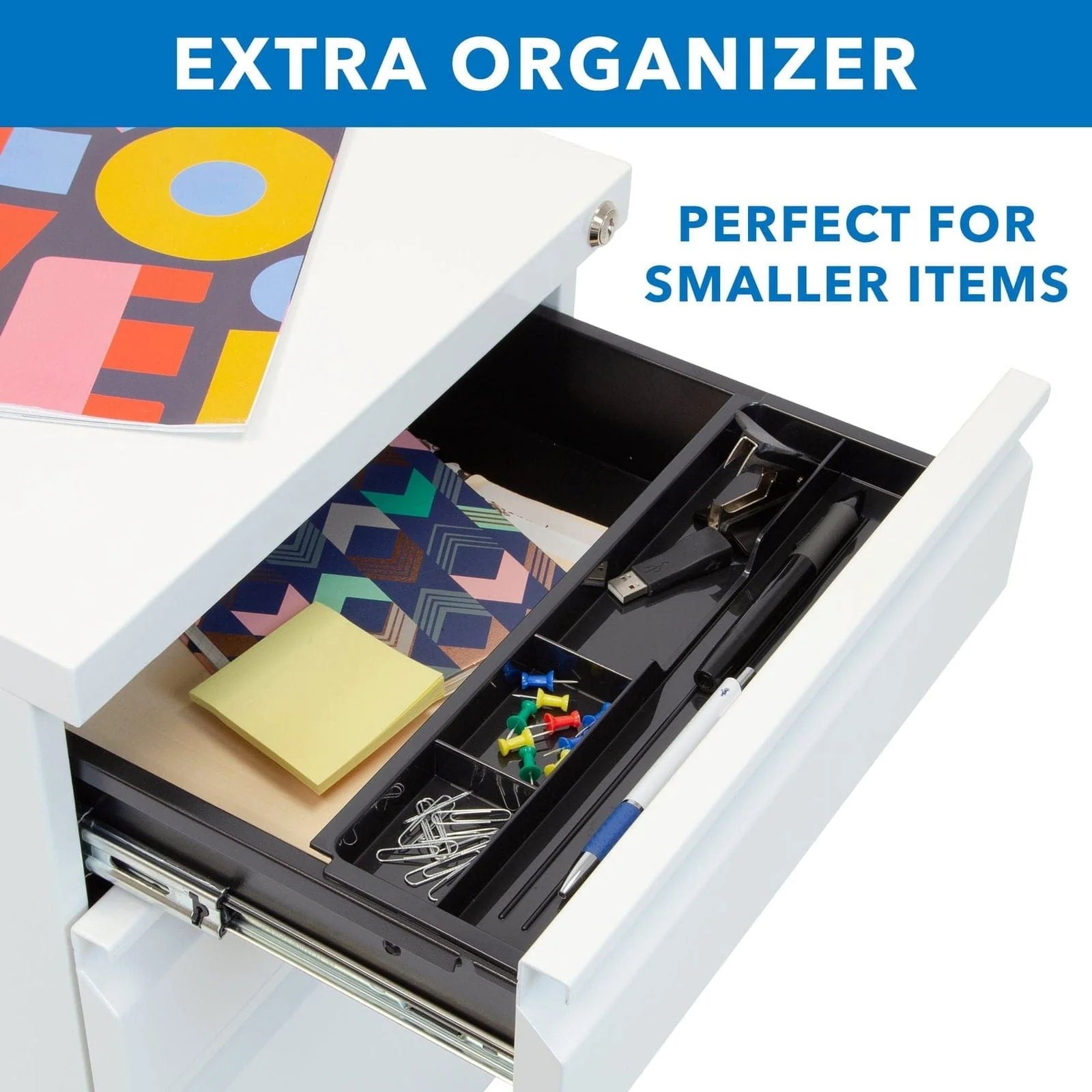 MOUNT-IT! MI-941 Mobile File Cabinet with 3 Drawers