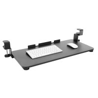MOUNT-IT! Clamp-On Adjustable Keyboard and Mouse Tray - MI-7147
