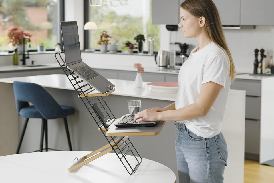 Mousetrapper Standfriend Elegant Ergonomic Sit-Stand Solution