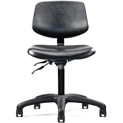Neutral Posture Graphite Urethane Lab Healthcare Cleanroom Chair