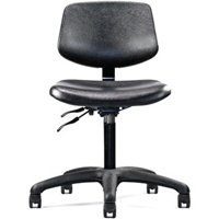 Neutral Posture Graphite Urethane Lab Healthcare Cleanroom Chair