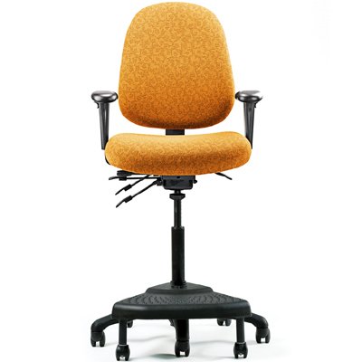 Neutral Posture Sahara Chair with Mid Back, Medium Seat, 3 inch Adjustable Arms, Multi-tilt, 10