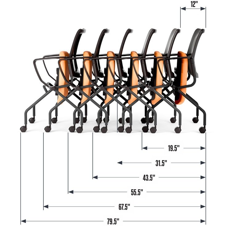 Neutral Posture Merge Nesting Guest Chair