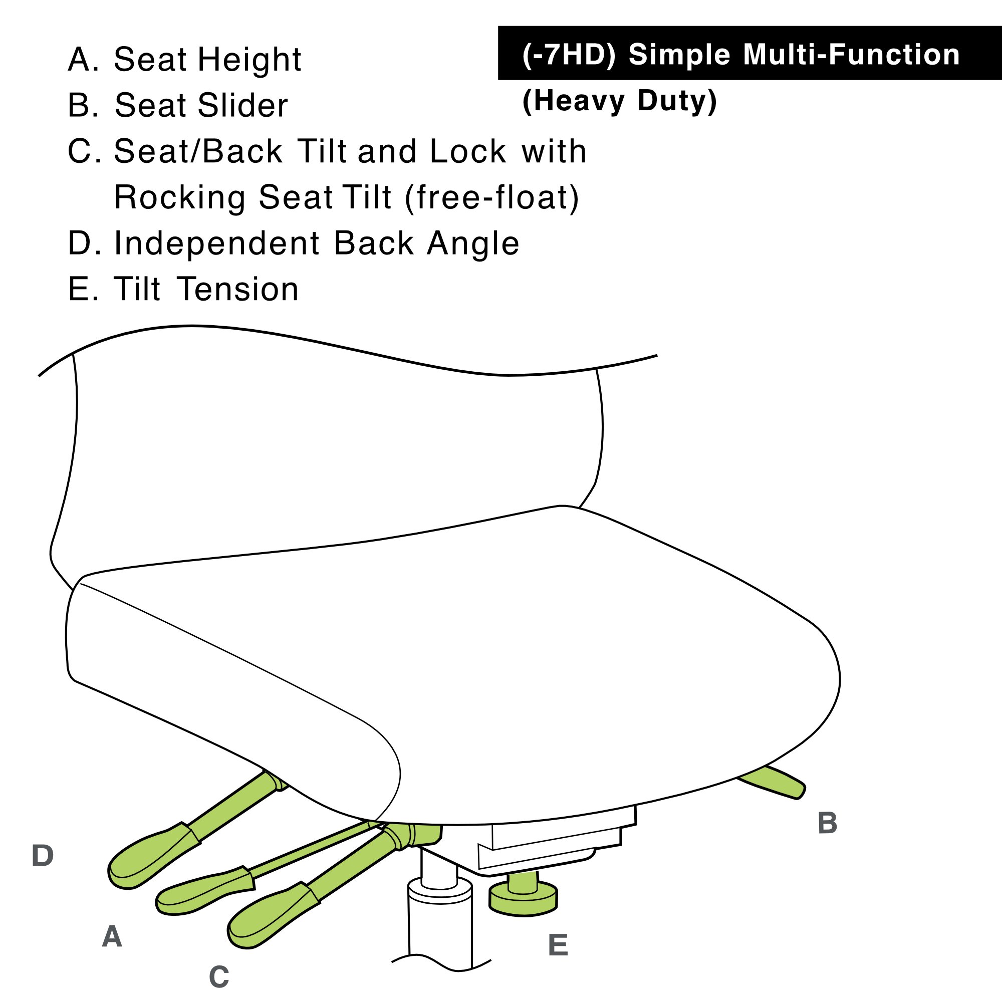 Office Master IU77HD (OM Seating) 24-seven Intensive Use Heavy Duty Chair