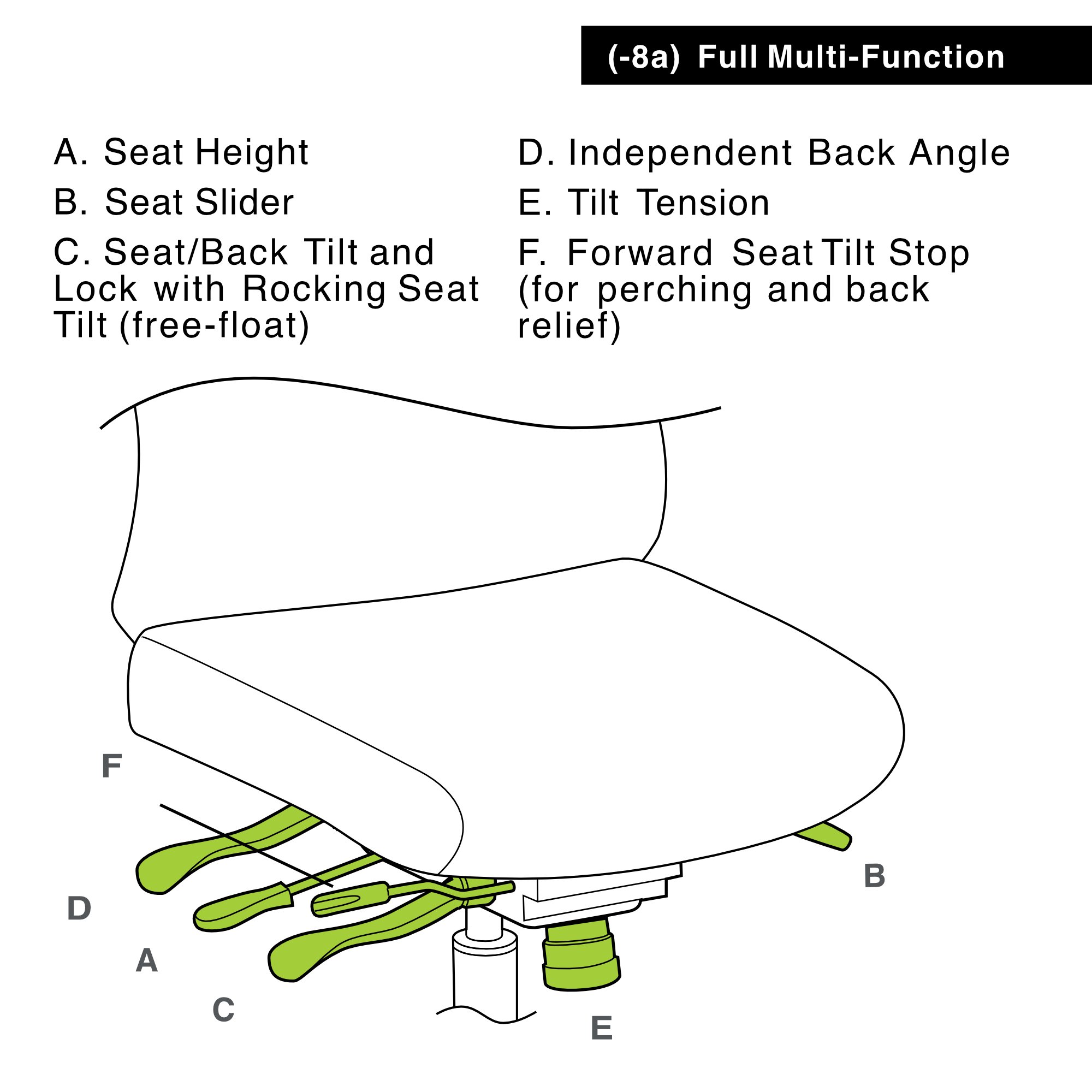 Office Master 7878 (OM Seating) Paramount Large Build Multi Function Chair