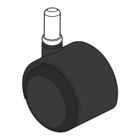 Office Master 50SS (OM Seating) 50mm Safety Soft Caster (5 per set)