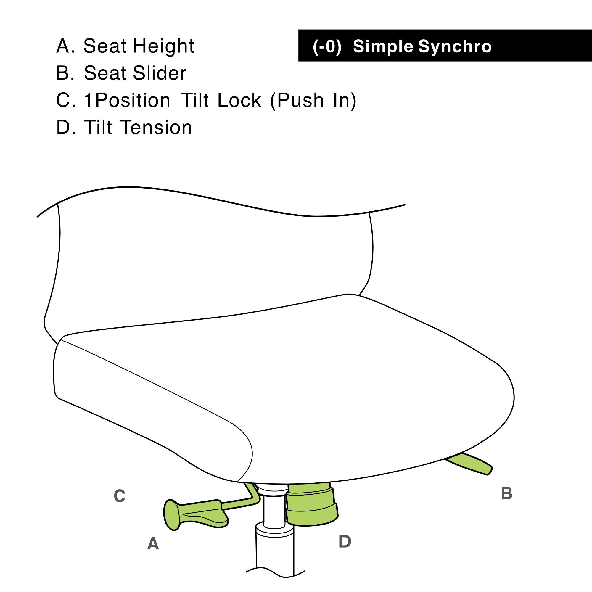 Office Master AF504 (OM Seating) Affirm Mid-Back Simple Chair 