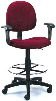 Boss B1691 Height Adjustable Tall High Chair and Drafting Stool