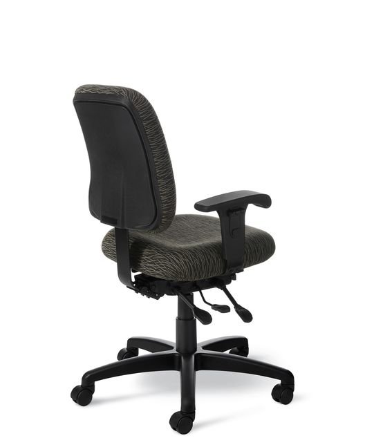 Back View - Office Master IU72 Ergonomic Intensive Use 24-Seven Office Chair