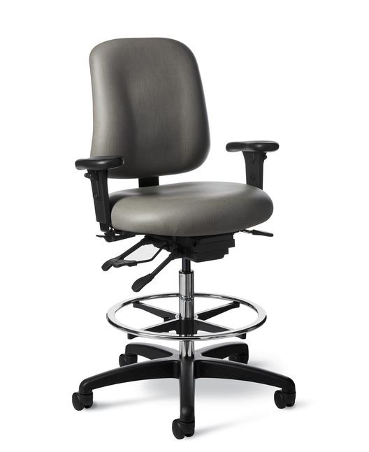 Office Master IU73 Intensive Use 24-Seven Ergonomic Stool