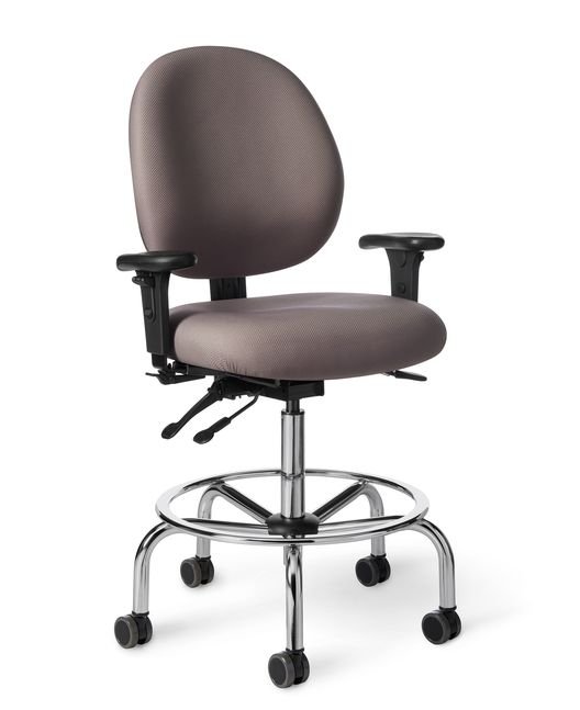 Office Master CLS57D Ergonomic Medium Build Lab Stool