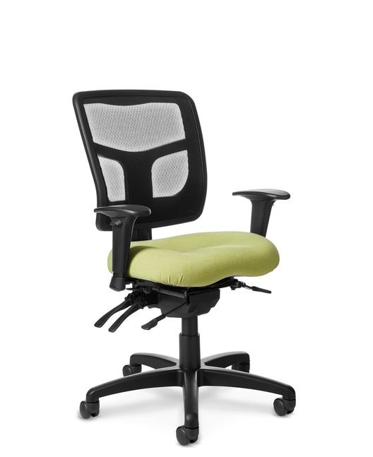 Side View of Office Master YES Series YS72 Mid-Back Chair