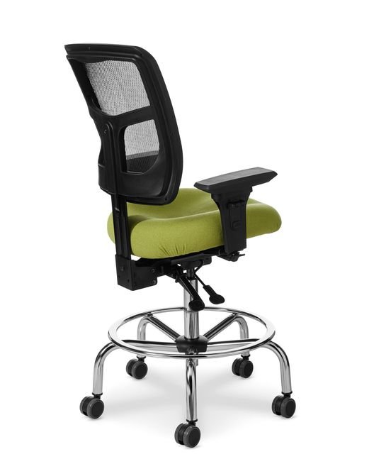 Back View of Office Master YES YS73 Stool with Footring