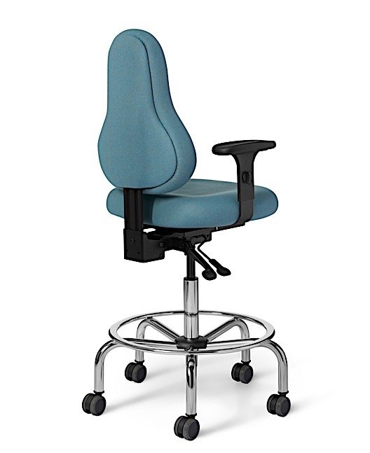 Back View - DB52 Discovery Back Series Stool by Office Master