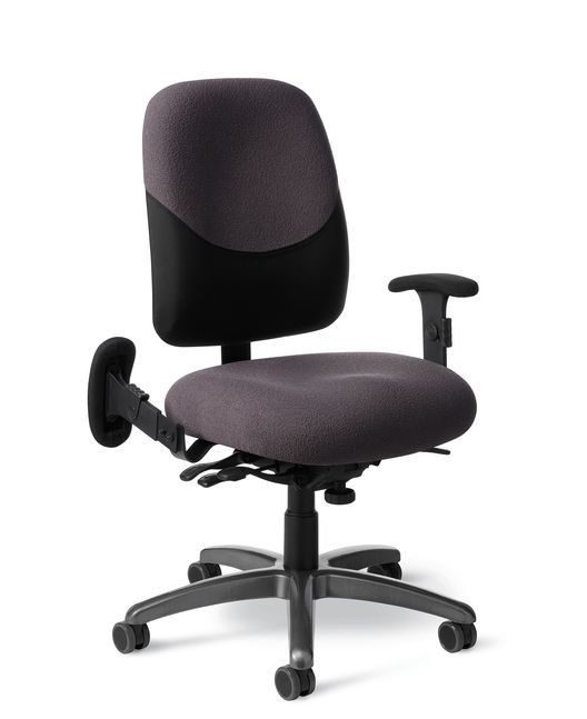 Office Master IU76PD Intensive Use Chair with Collapsed Arm