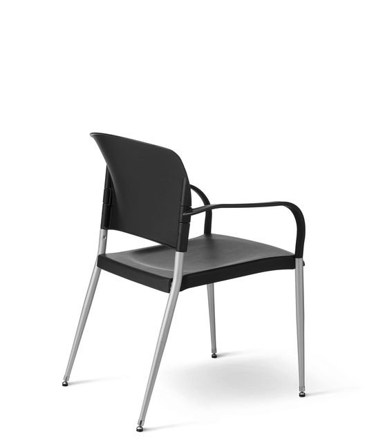 Back View - Office Master SG3A Contoured Poly Back Side Chair