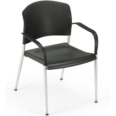 Front view of Office Master SG3A Ergonomic Stackable Side Guest Chair