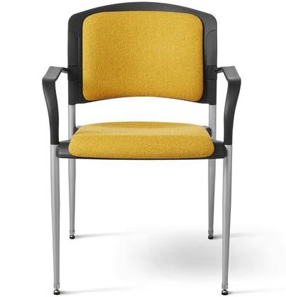 500-Pound-Capacity Antimicrobial Vinyl Guest Chair