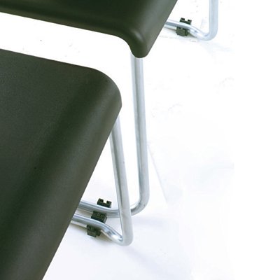 Lower view of Office Master ST200 Ergonomic Stackable Side Guest Chairs