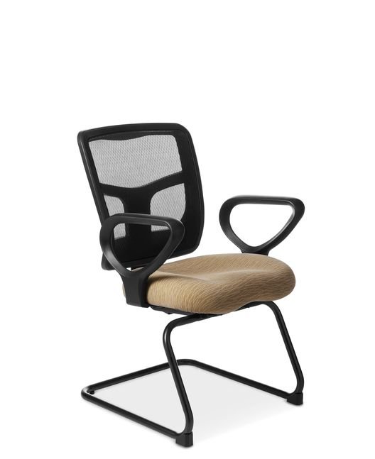 Side View of Office Master YES YS71S Sled Base Guest Chair