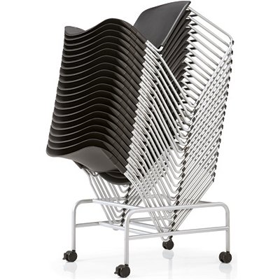 Office Master ST400 Ergonomic Stackable Side Guest Chairs