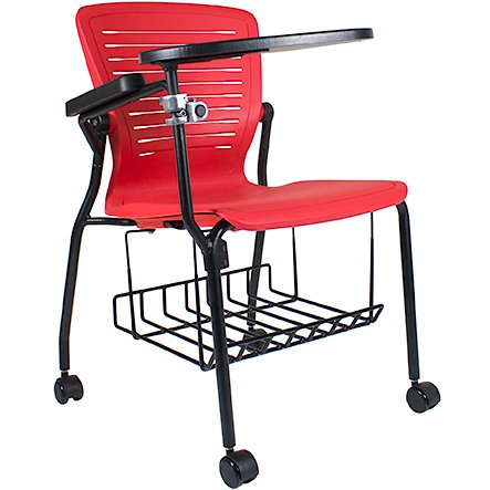 Side chair with casters