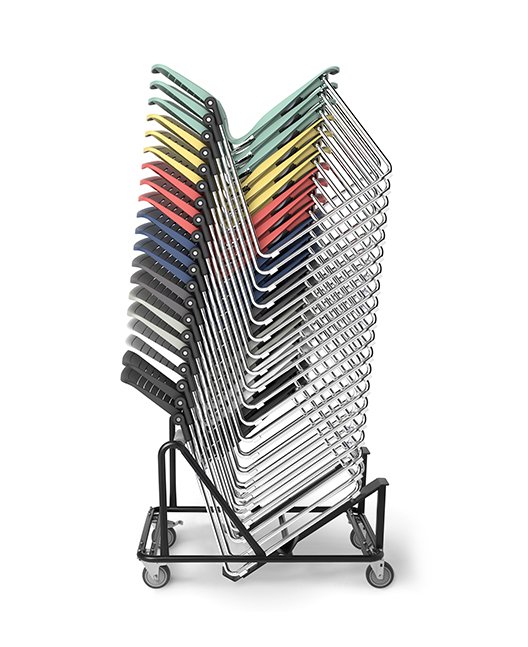 Side chairs that can be stacked