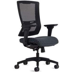 Office Master Affirm AF508 in Night Fall Black Mesh Back