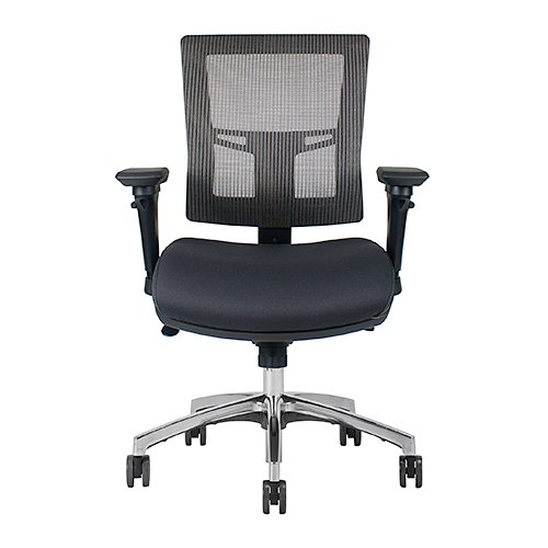 Affirm 514 with NightFall Black Mesh back and Upholstered Seat