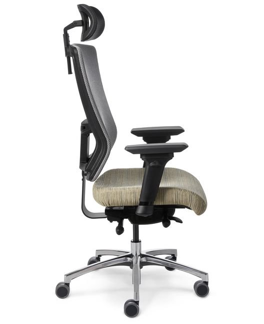 Side View - Office Master Affirm AF529 Ergonomic Office Chair with Headrest