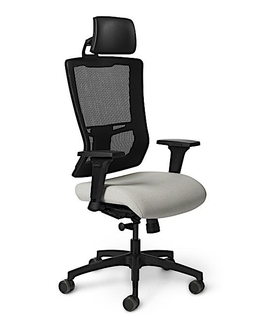 Side view - Office Master AF509 Affirm High Back Simple Chair with Headrest