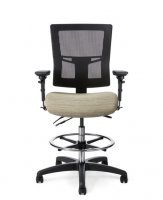Office Master AF515 (OM Seating) Affirm Simple Mid-Back Adj Foot Ring Stool