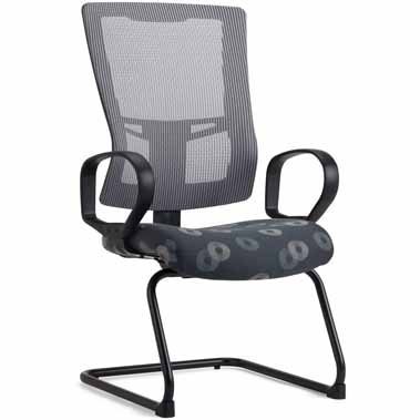 Office Master Affirm AF516S Guest Chair in Starlight Silver Mesh Back