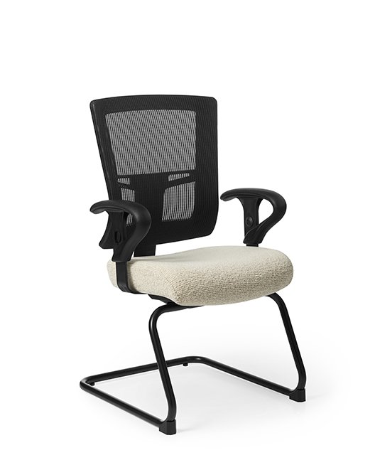 Side view of Office Master AF511S Affirm Mid-Back Guest Chair