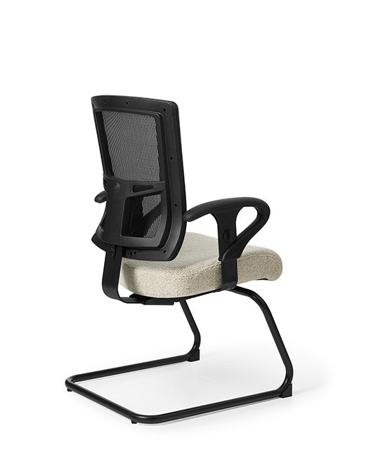 Back view of Office Master AF511S Affirm Mid-Back Guest Chair