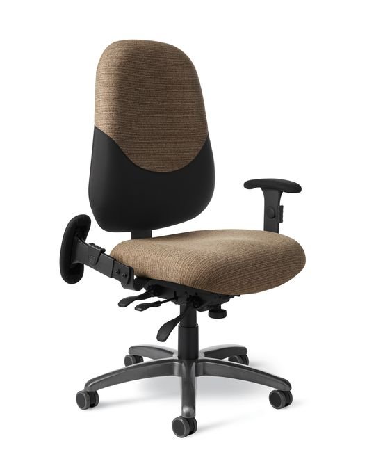 Office Master Maxwell Intensive Use 24-Seven MX88PD Ergonomic Chair with Collapsed Arm