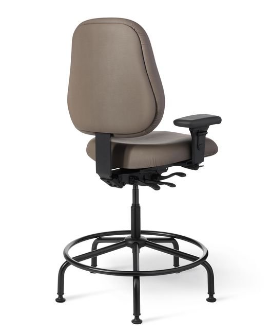 Back View - Office Master MX85IU Intensive Use Big Build Stool