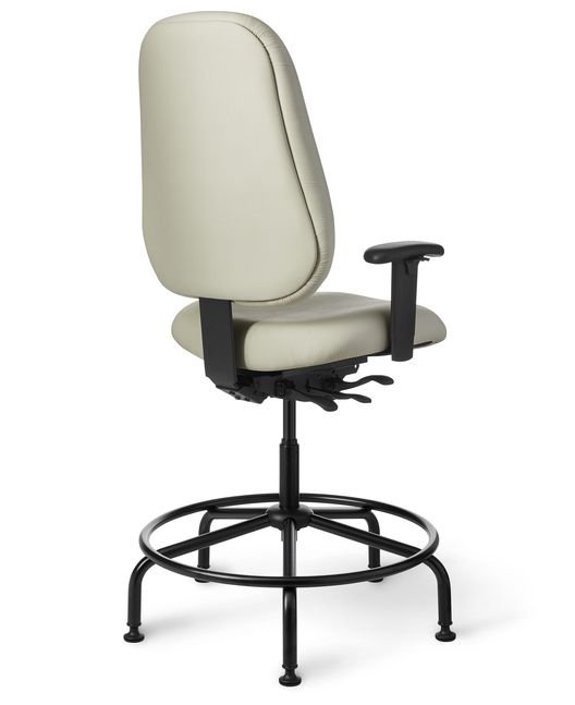 Back View - Office Master Maxwell Intensive Use MX87IU Big Build Stool