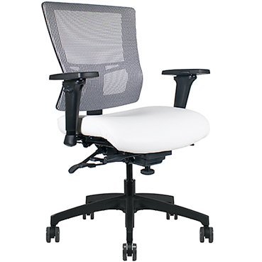 Office Master Affirm AF584 in Starlight Silver Mesh Back