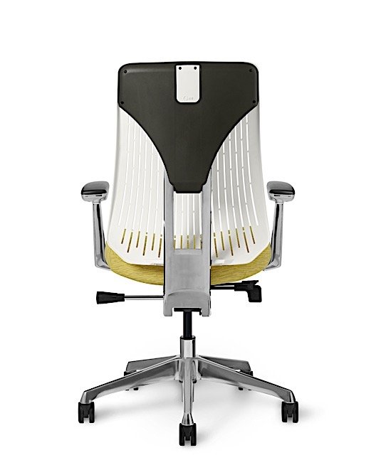 Back View - Truly. TY618 Office Master Chair with Polished Yoke
