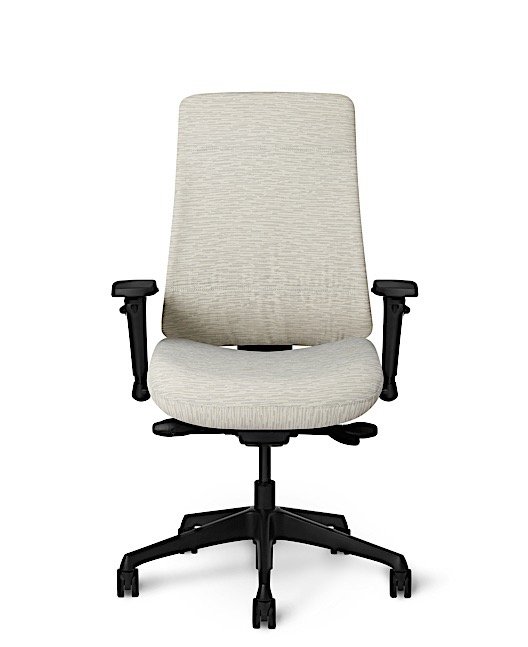 Front view - Truly. TY628 Office Master Chair with Arctic White PolyBack