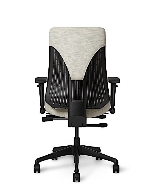 Back view - Truly. TY628 Office Master Chair with Arctic White PolyBack